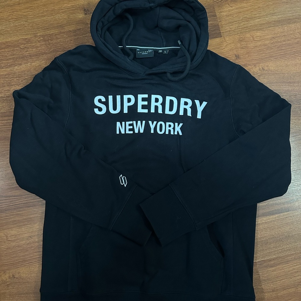 Superdry New York Black Hoodie